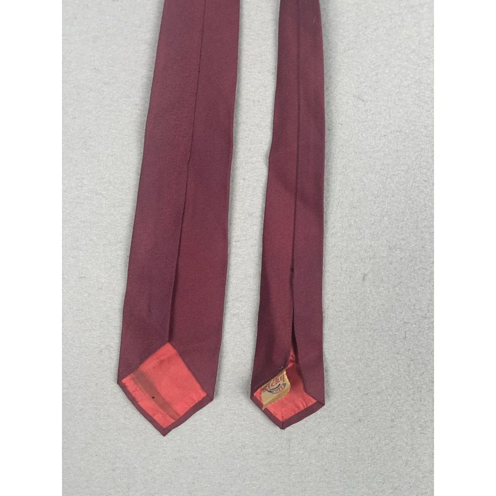 Vintage Ricky Ties Tie Mens One Size Red Boy Frog Novelty Humor Necktie